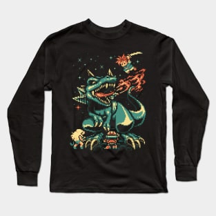 8-bit Tyranno Long Sleeve T-Shirt